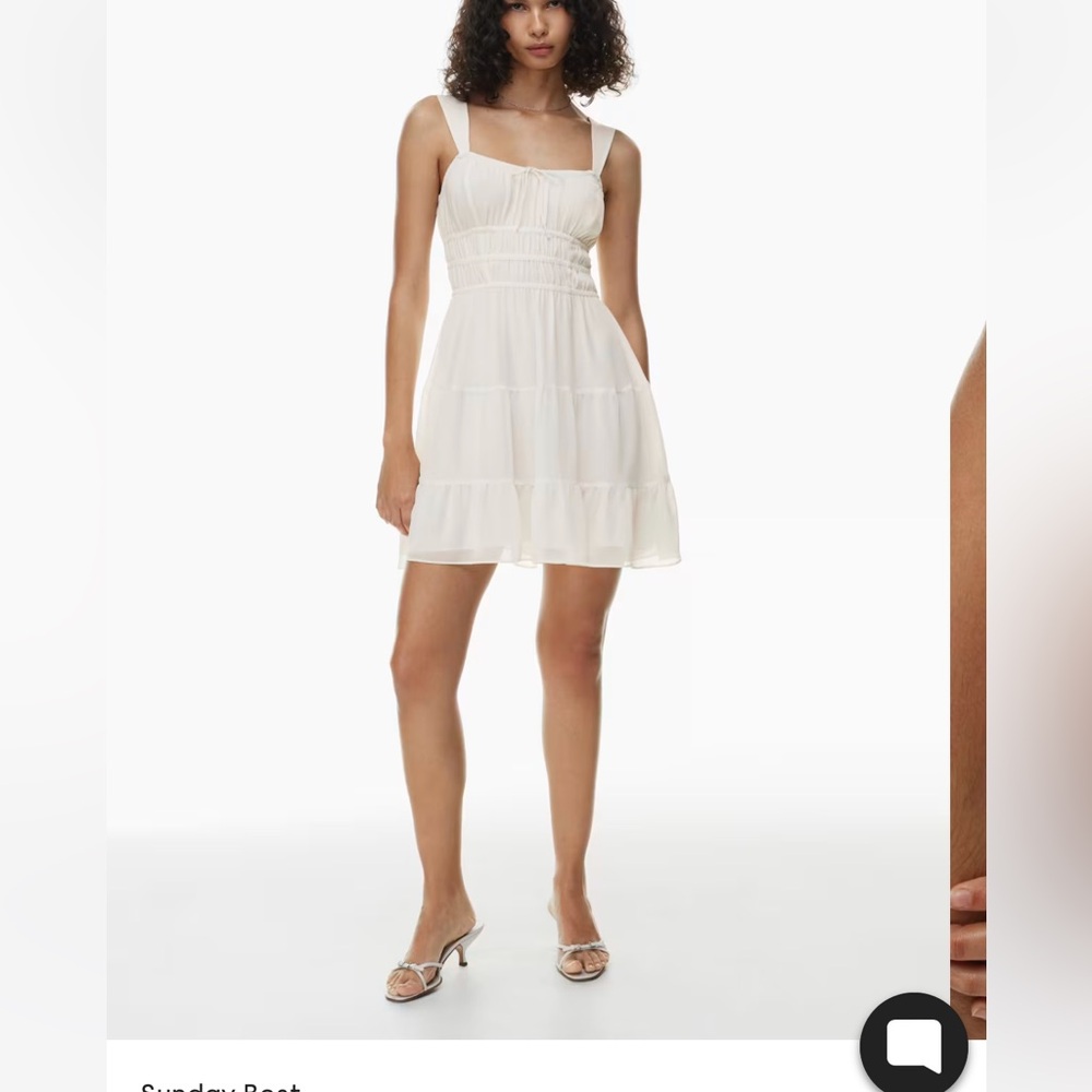 Sunday Best - Martine dress in white cotton size small